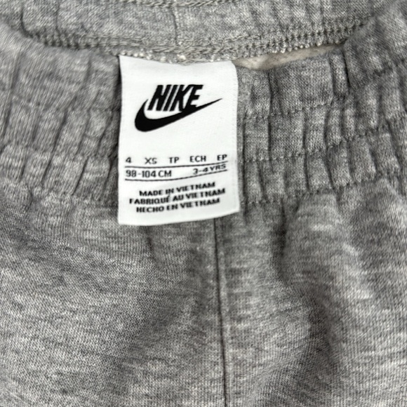 Nike Kids Sweatpants XS (3-4 Years) Gray Joggers Comfortable Athletic Pants - Picture 2 of 4